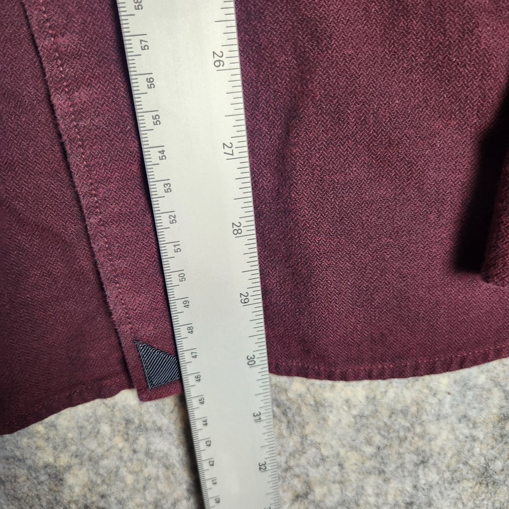 UNTUCKit Shirt Men 3XL XXXL Red Herringbone Plaid Long Sleeve Button Up Preppy - Picture 4 of 9